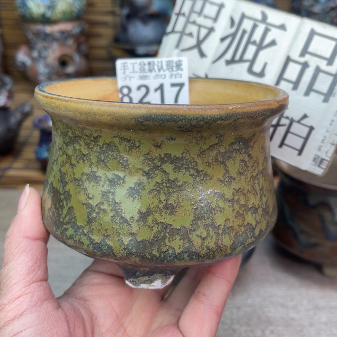 手工花盆默认瑕疵完美者勿拍