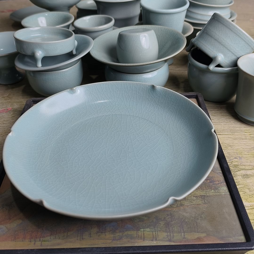 杯安***?微瑕仿古釉汝瓷仿古釉