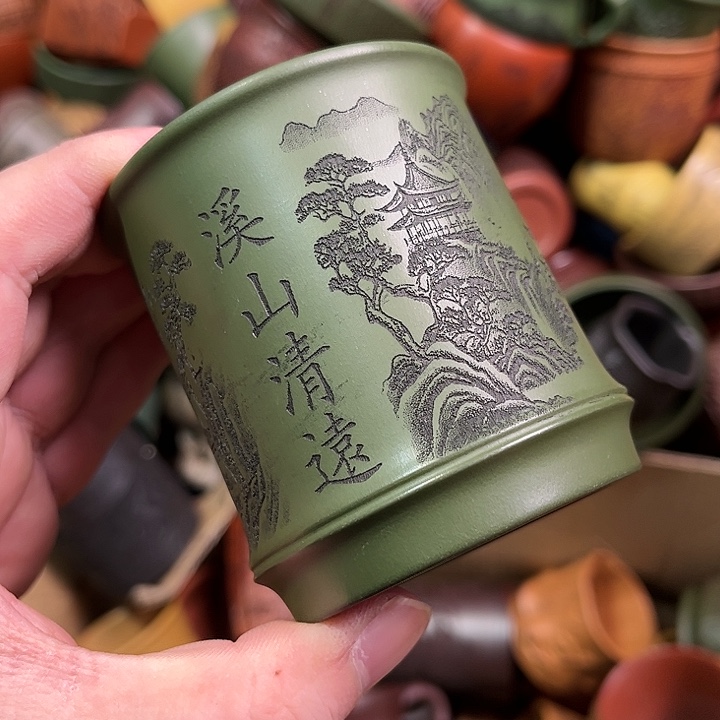 紫砂茶杯全手工紫砂主人杯