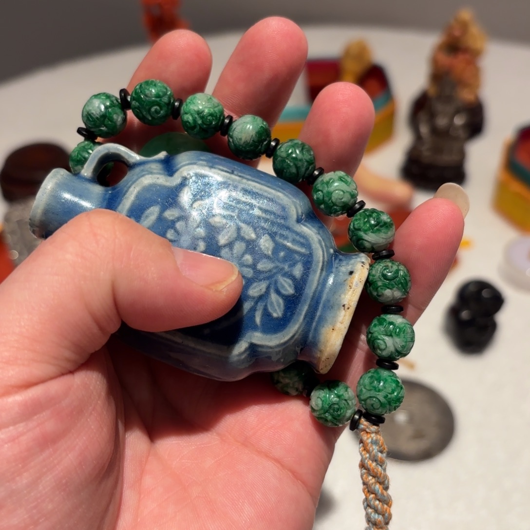 乙***瓷片雕刻雕刻工艺