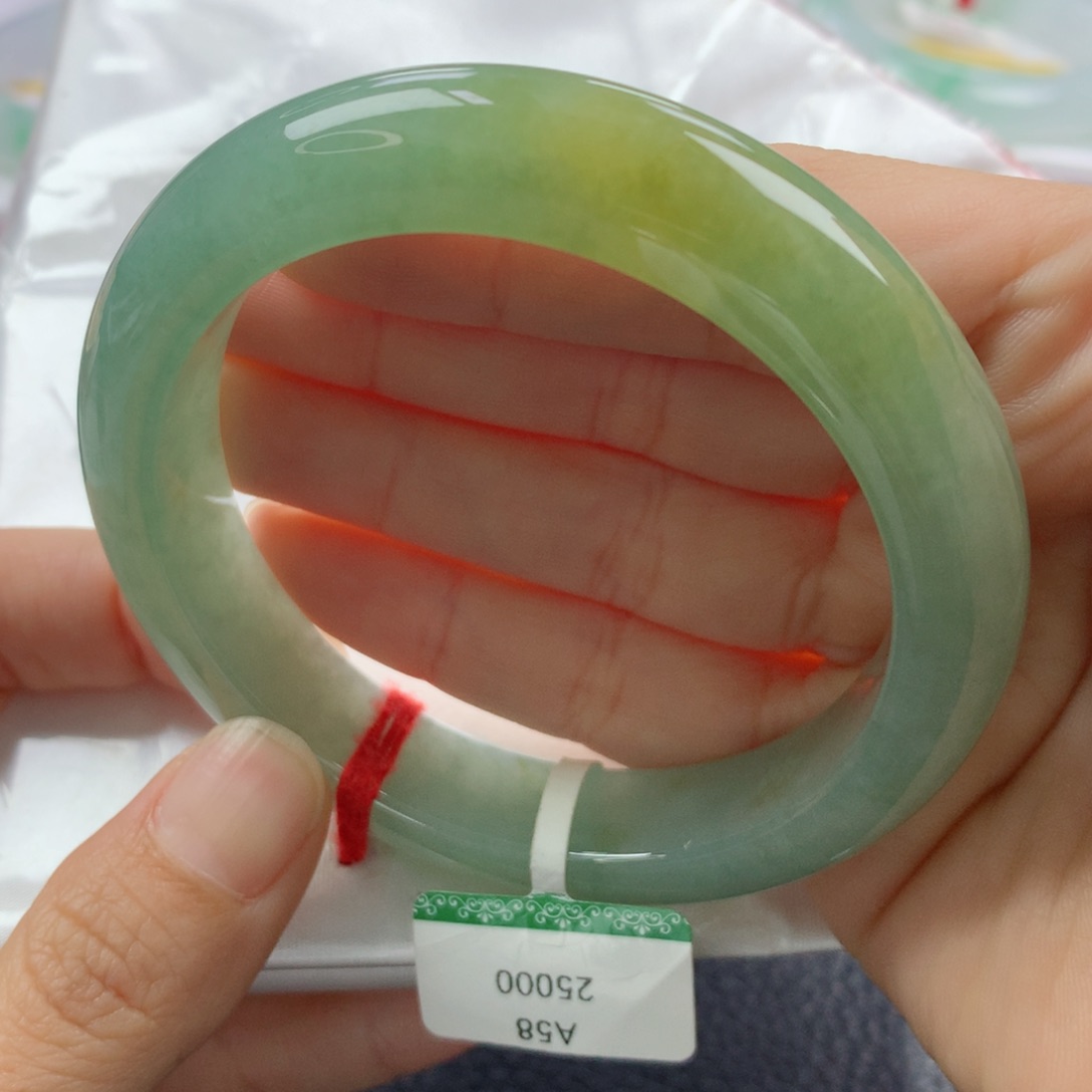 未镶嵌手镯翡翠缅甸天然翡翠A货57正