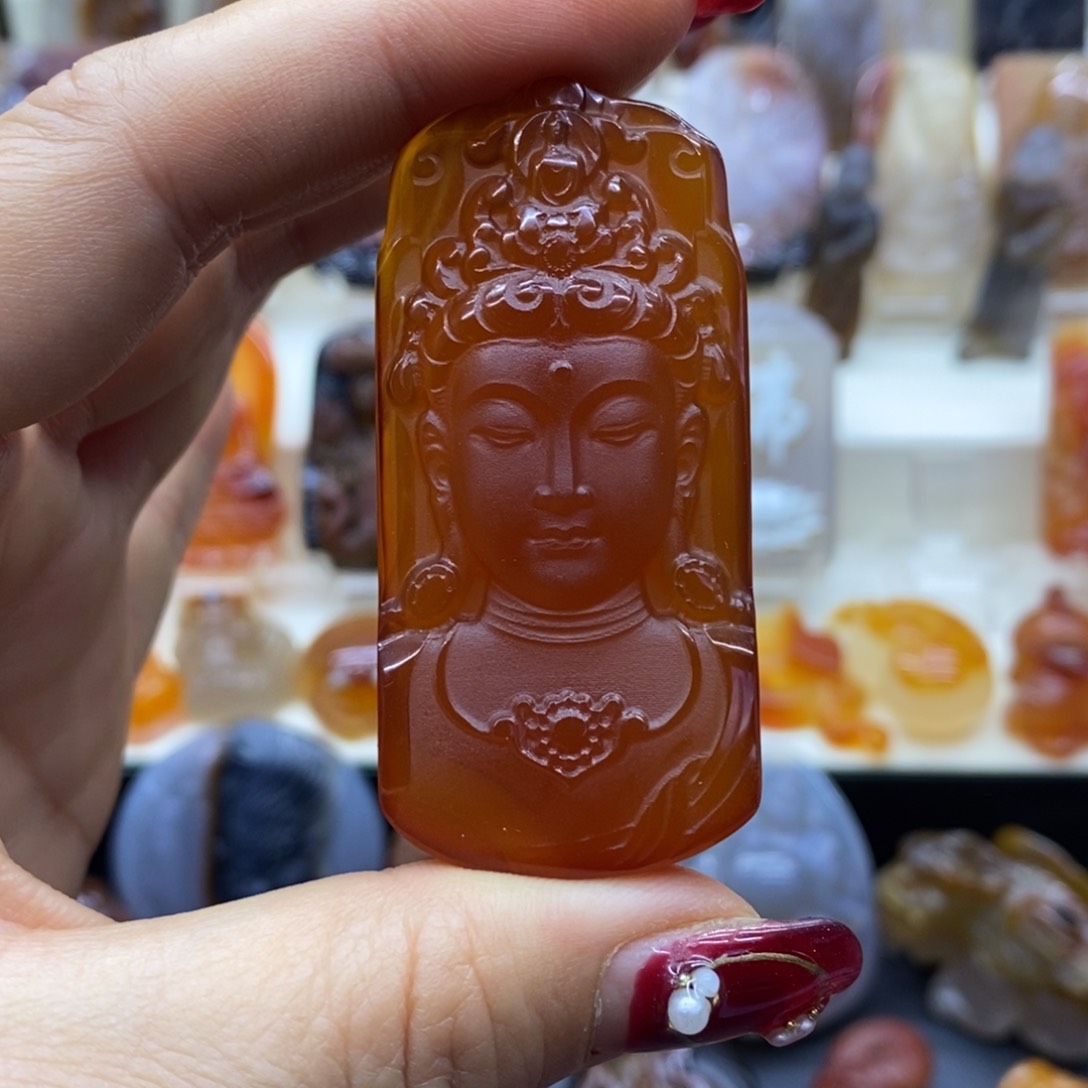 未镶嵌吊坠(赠链)玛瑙/玉髓镜****）吊坠