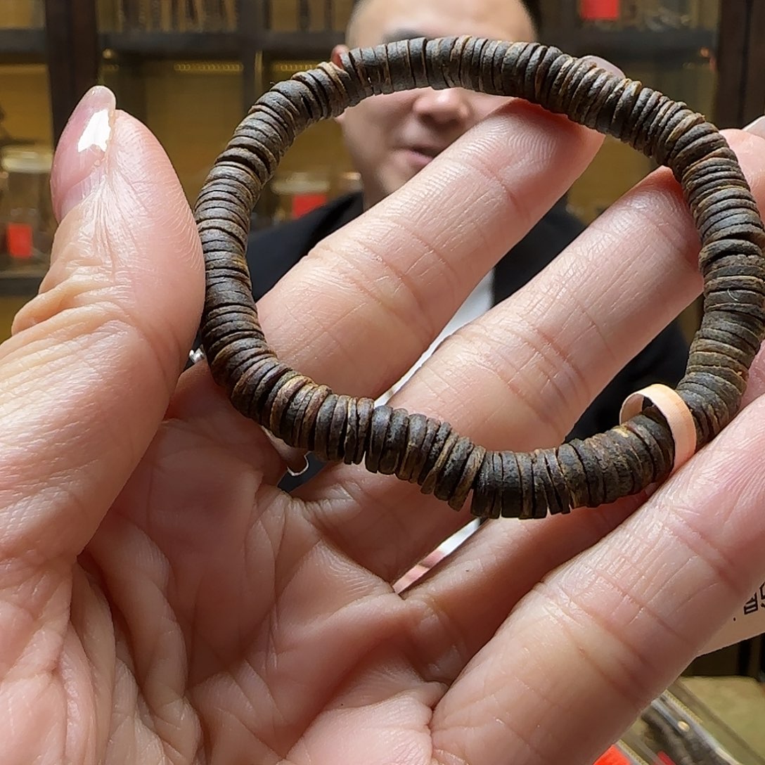 沉香手串31奇楠随形沉水片珠单圈 g+多样性发一串