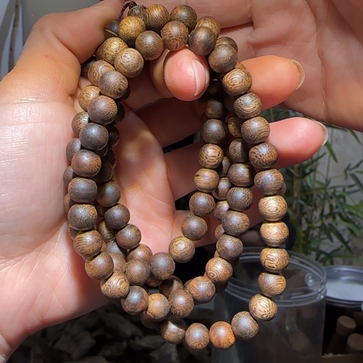 沉香手串虎斑棋08链子26克+