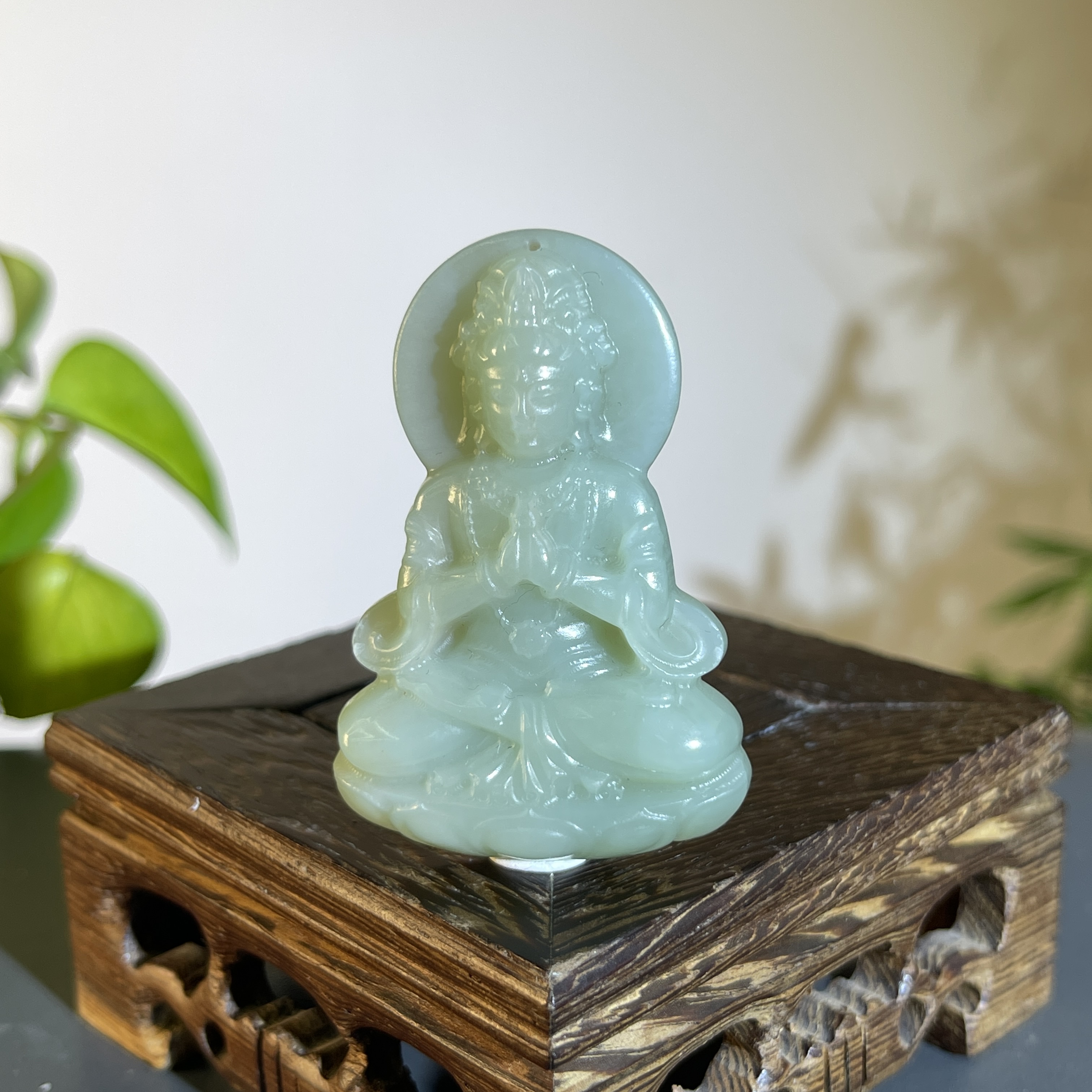 JXW20-29 和田玉-观音