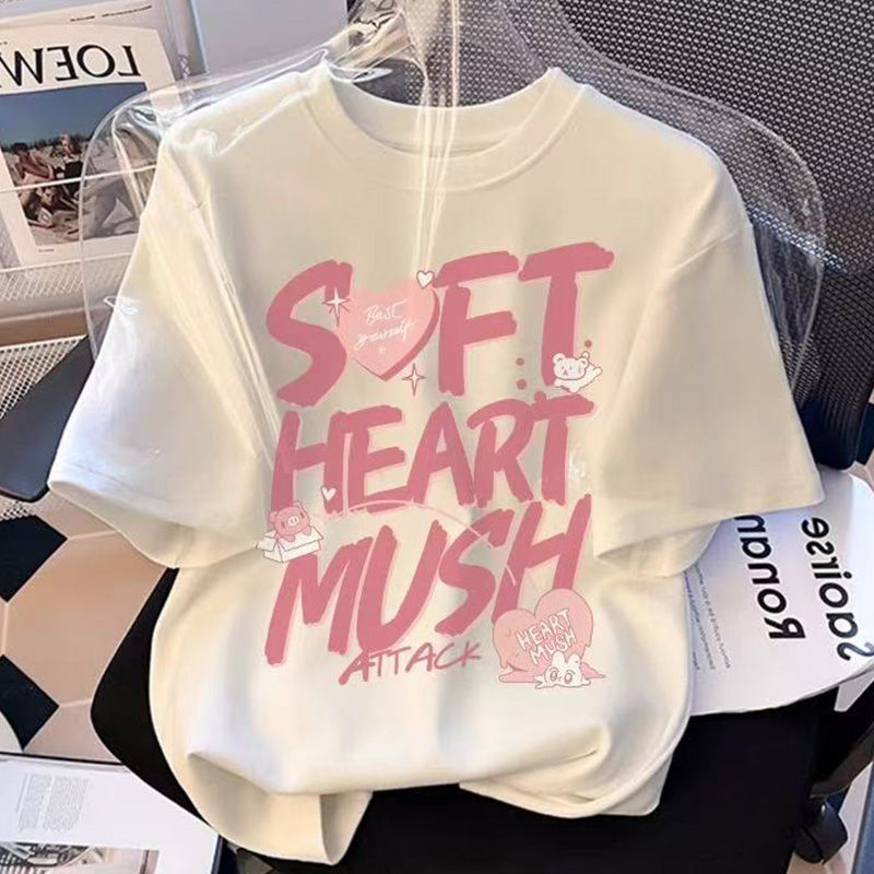 【6-2】2025纯棉男女同款纯棉T恤短袖t恤男女夏季ins潮牌潮