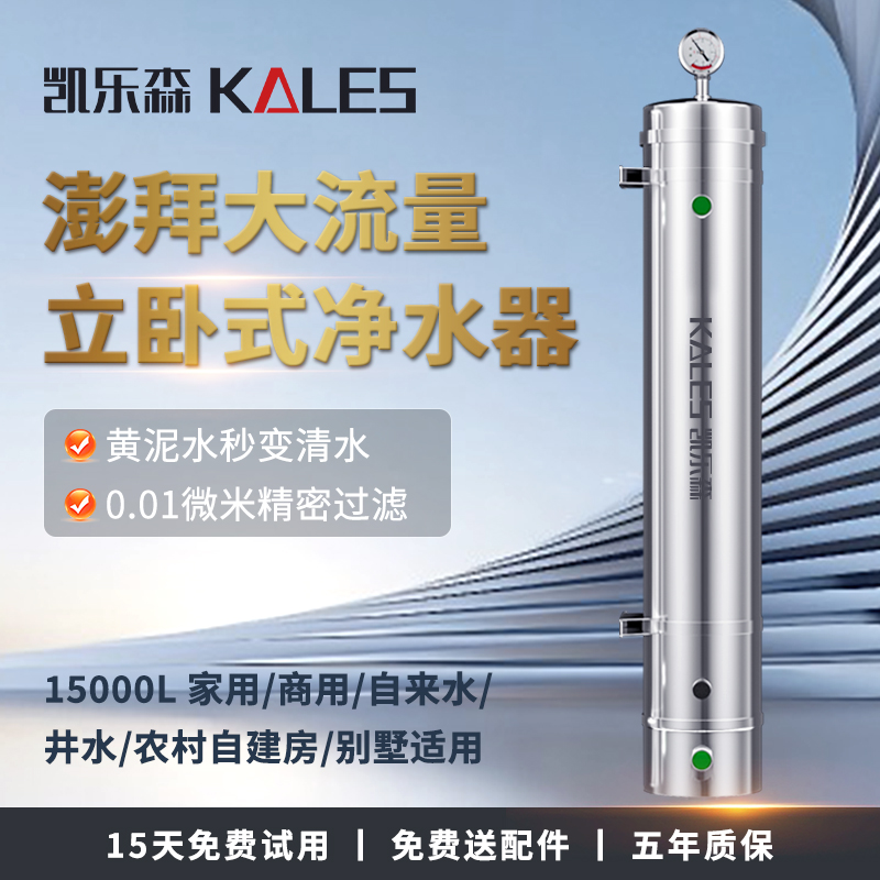 家用自建房别墅超滤净水器可拆洗加强型PVDF超滤膜15000L