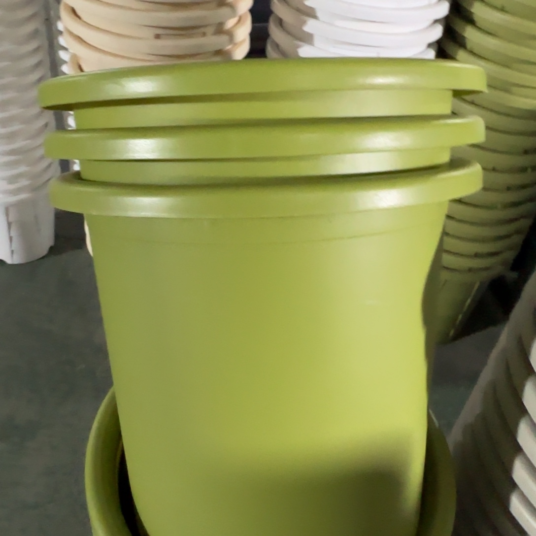 树脂四季盆8#无拖果绿微瑕3