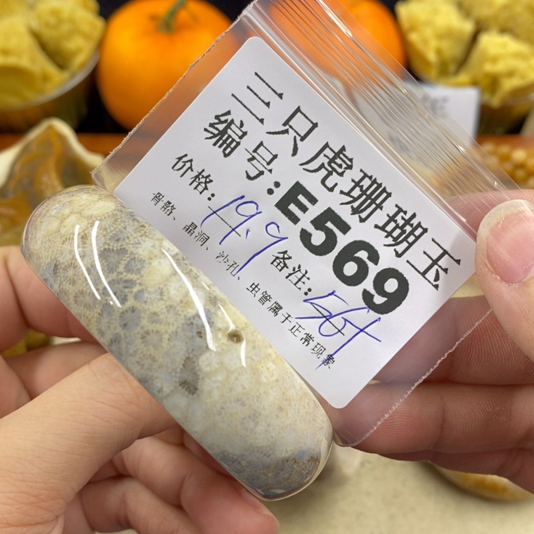 硅化珊瑚（珊瑚玉）1未镶嵌该**懂