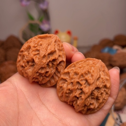 吊坠文玩核桃高桩苹果全品38尖有点黄