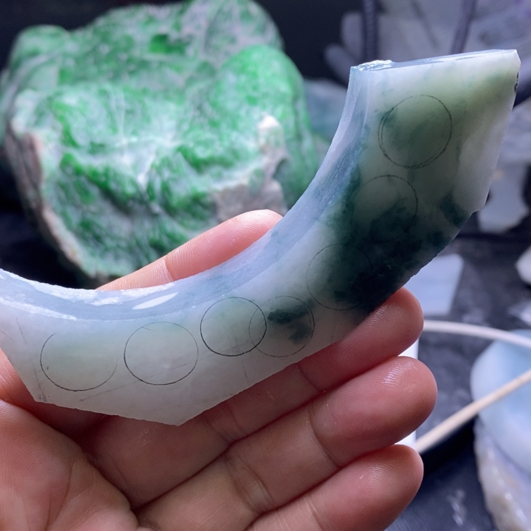愚***解定制翡翠未镶嵌翡翠