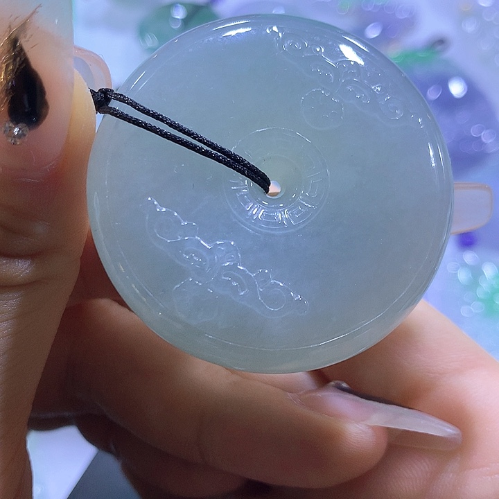 颈饰未镶嵌翡翠天然翡翠A货吊坠