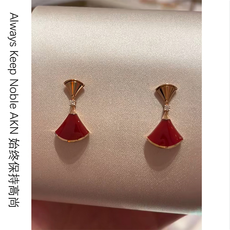 合金贝壳耳饰 女简约风千金风耳饰气质轻奢耳钉