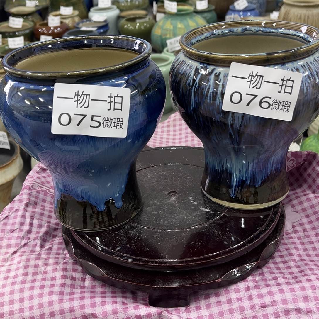 瓷片75和76口13高17二个装、