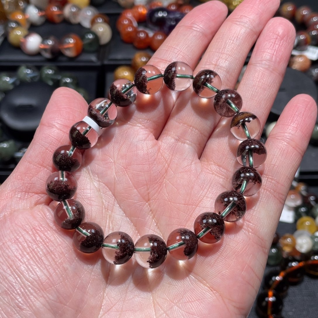 水晶手链未镶嵌红幽灵10mm