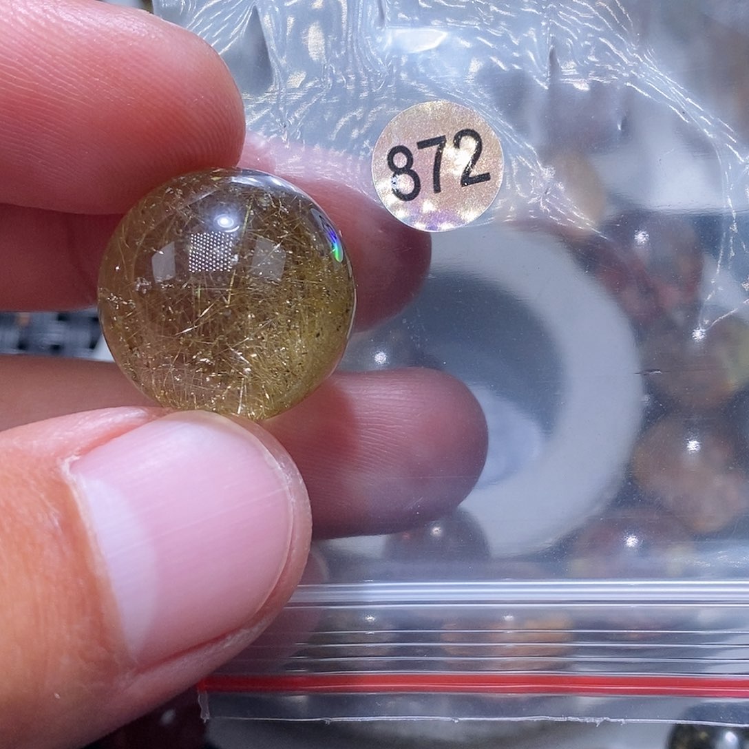 喜***心未镶嵌发晶手链天然水晶