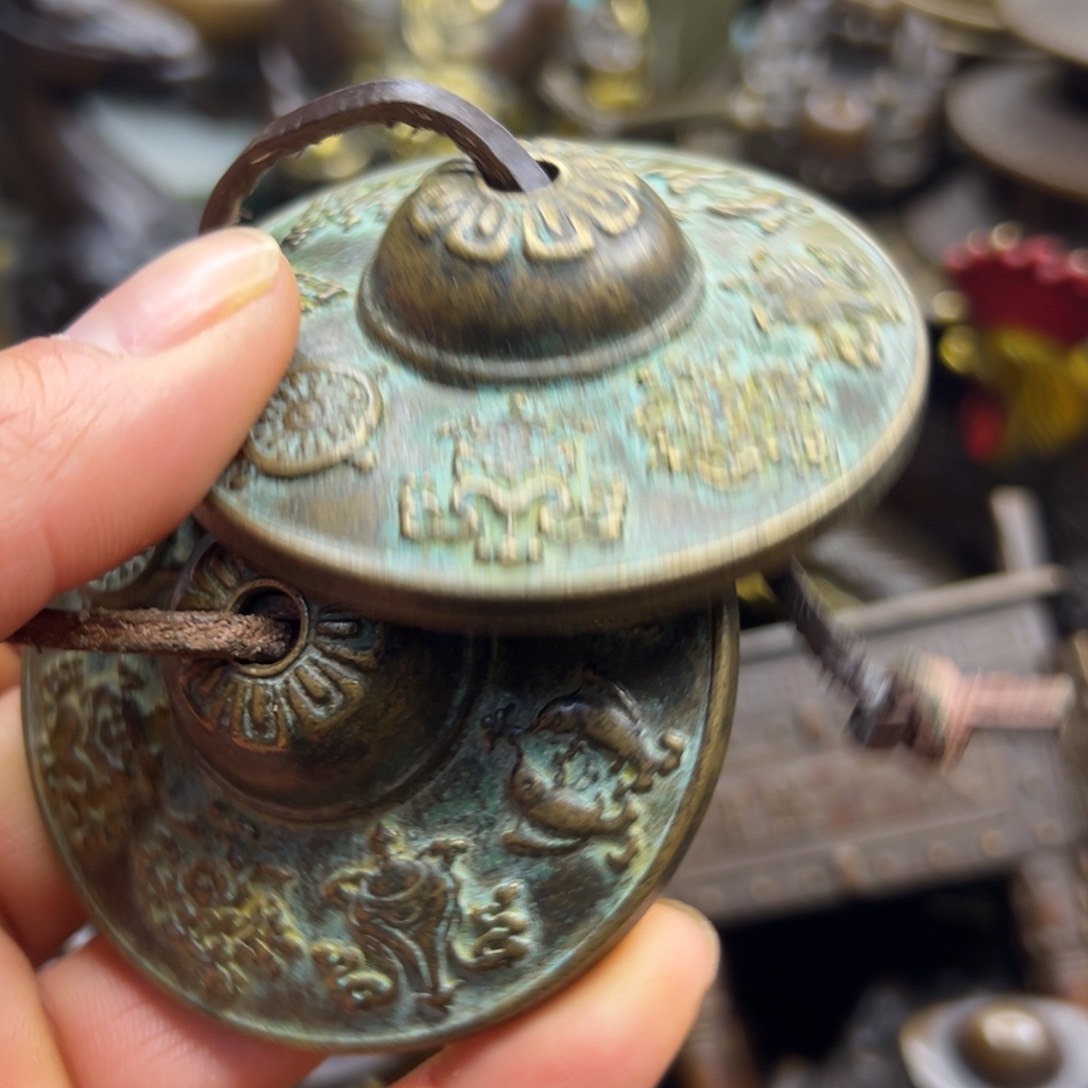 铜摆件欢迎欢迎你
