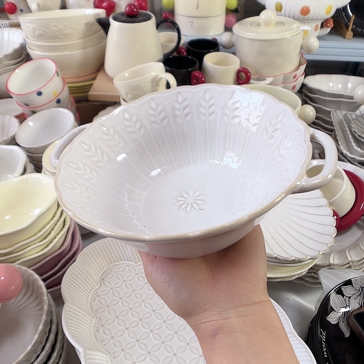 瓷片瑕疵特价陶瓷碗2只