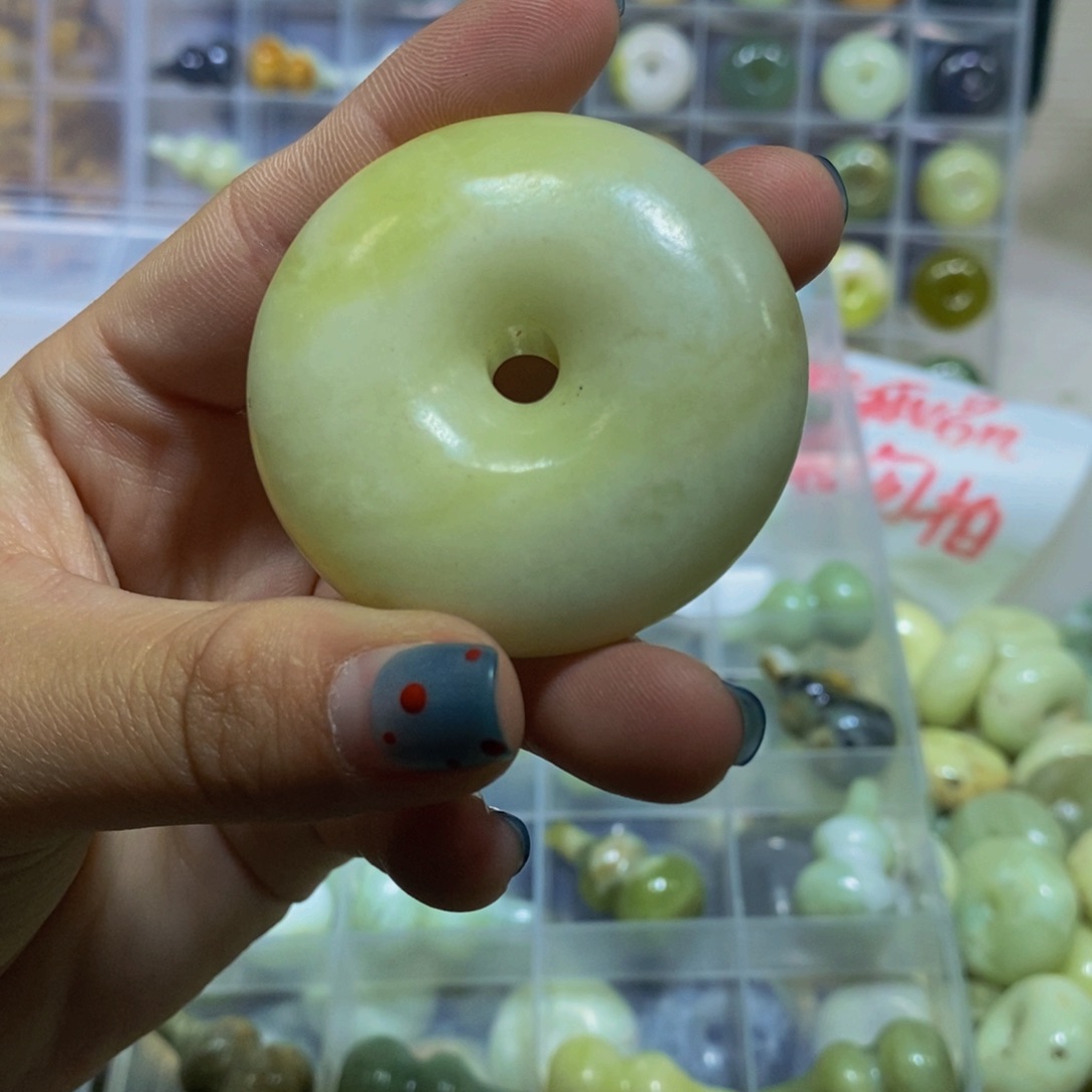 蛇纹石玉未镶嵌毛衣链15