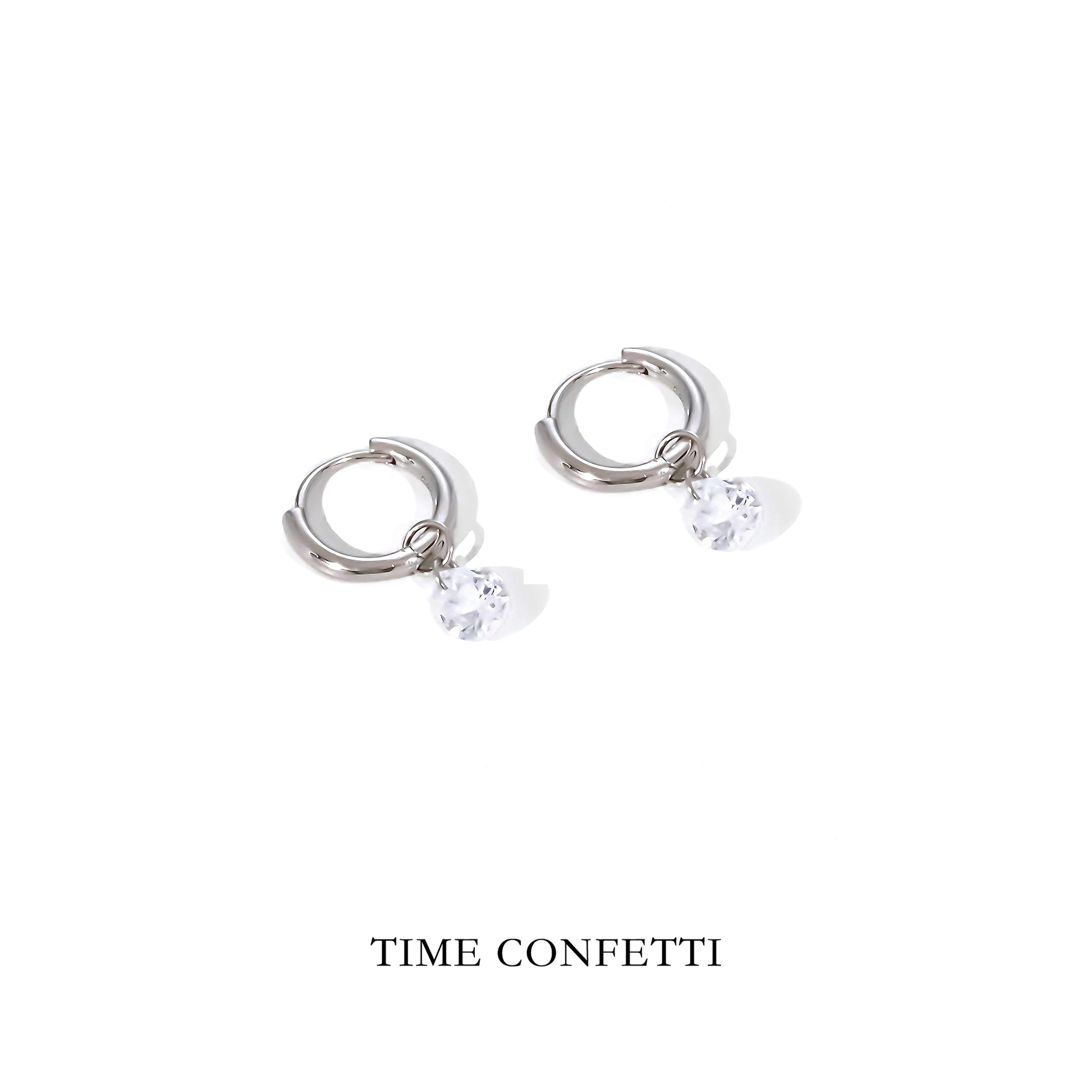 925银耳饰 镀铂【孙二娘】水滴-气质百搭简约精致耳环TC 11183