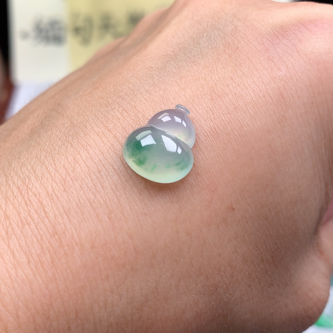 翡翠裸石缅甸天然A货翡翠冰种葫芦