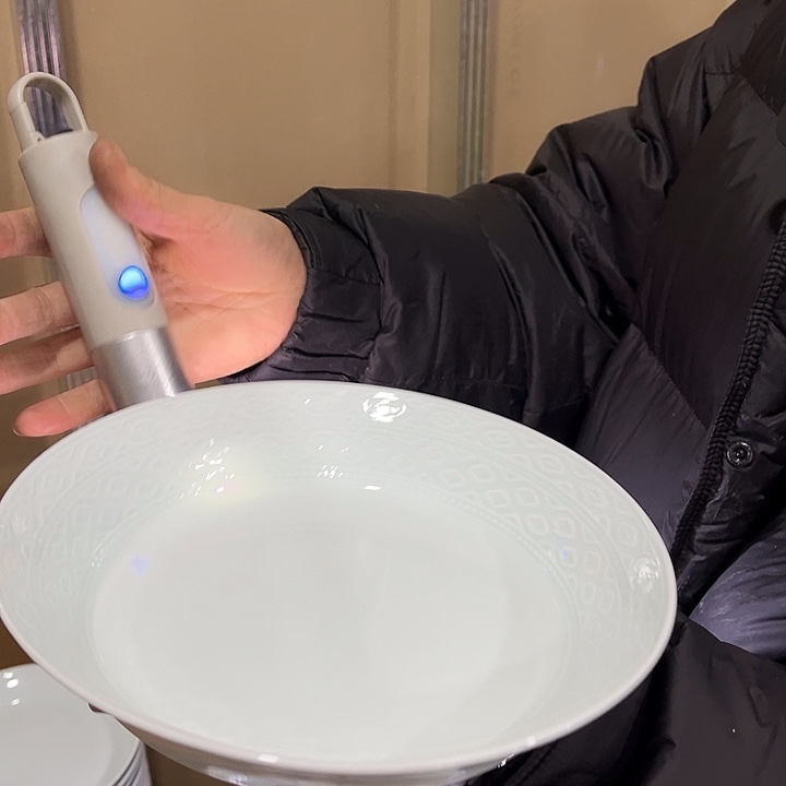 瓷片如意八英寸深盘四个微瑕包邮