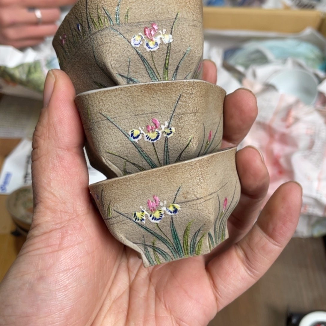 京都瓷坊中古瓷器摆件喜欢拍下