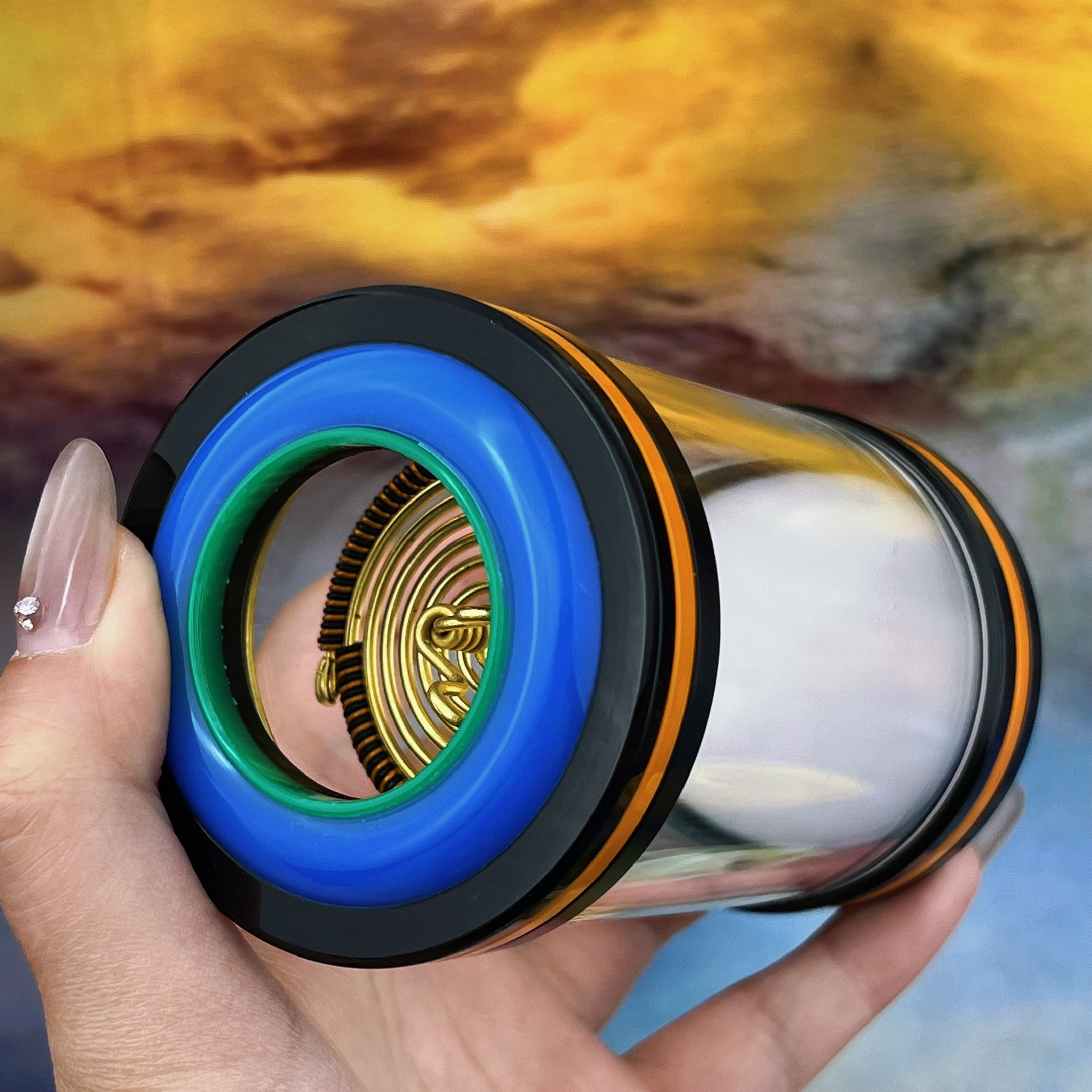 甜甜文玩-60海派独孔蝈蝈罐虫具新手入门很沉很压手