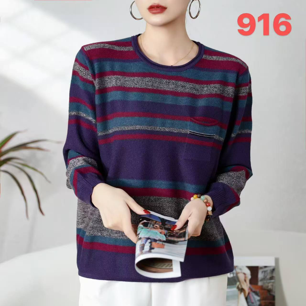 916款时尚休闲针织衫-TTW
