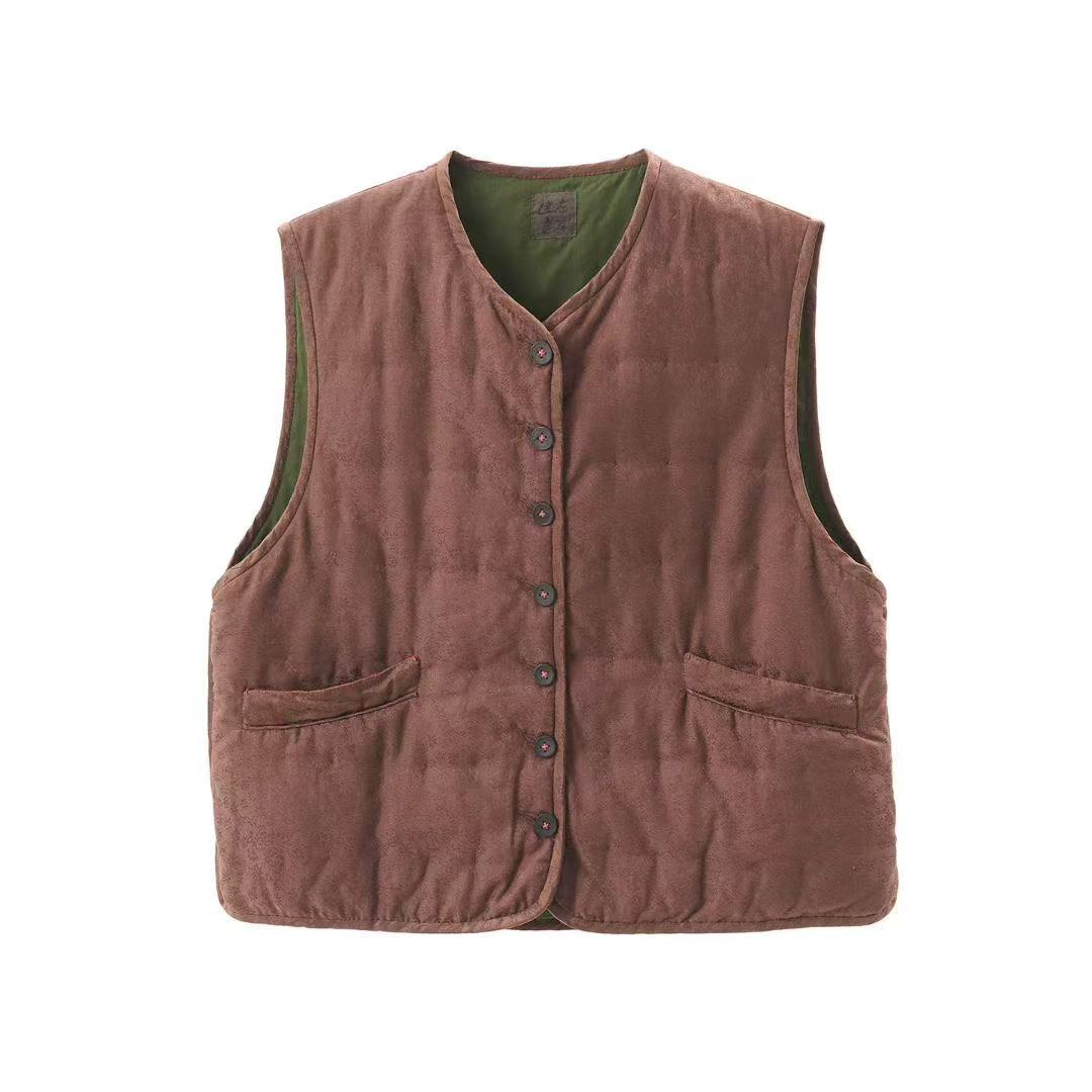 妝點家 左岸迷香 棉 桑蚕丝 马甲 Z25FW 6003