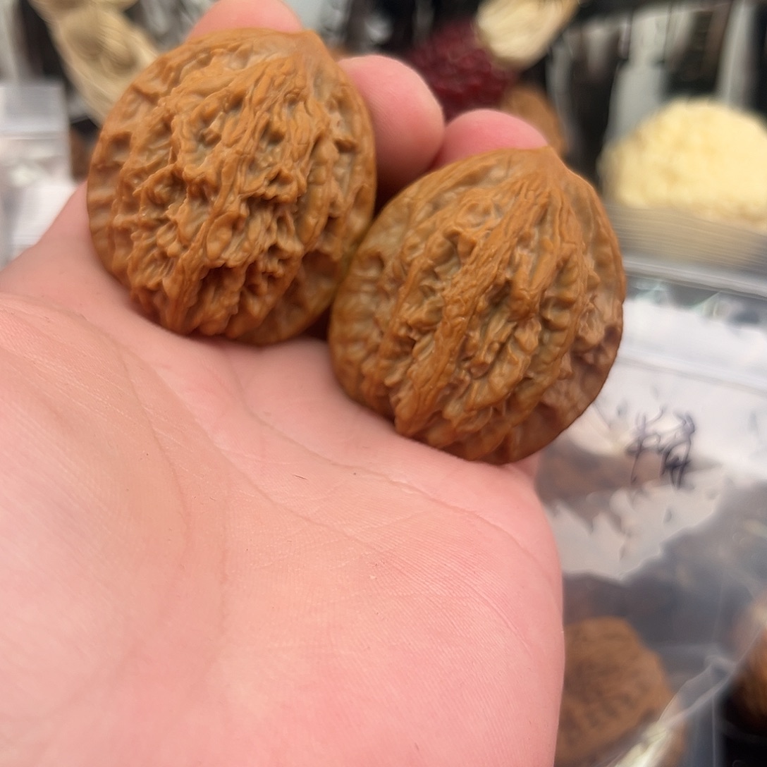 把件文玩核桃麦穗虎头39尺