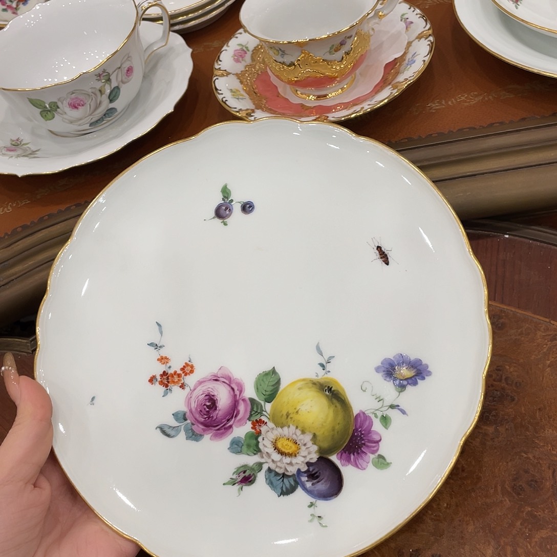 瓷片中古二等果绘