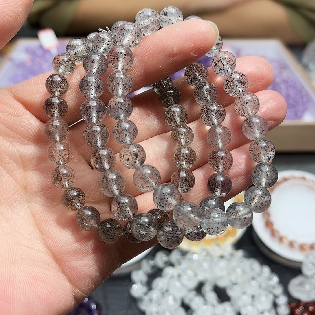 水晶手链未镶嵌黑草莓