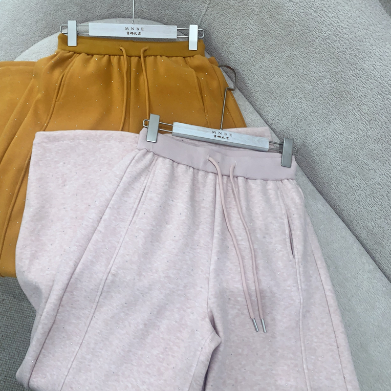 蜜娜  8667休闲湾刀裤子