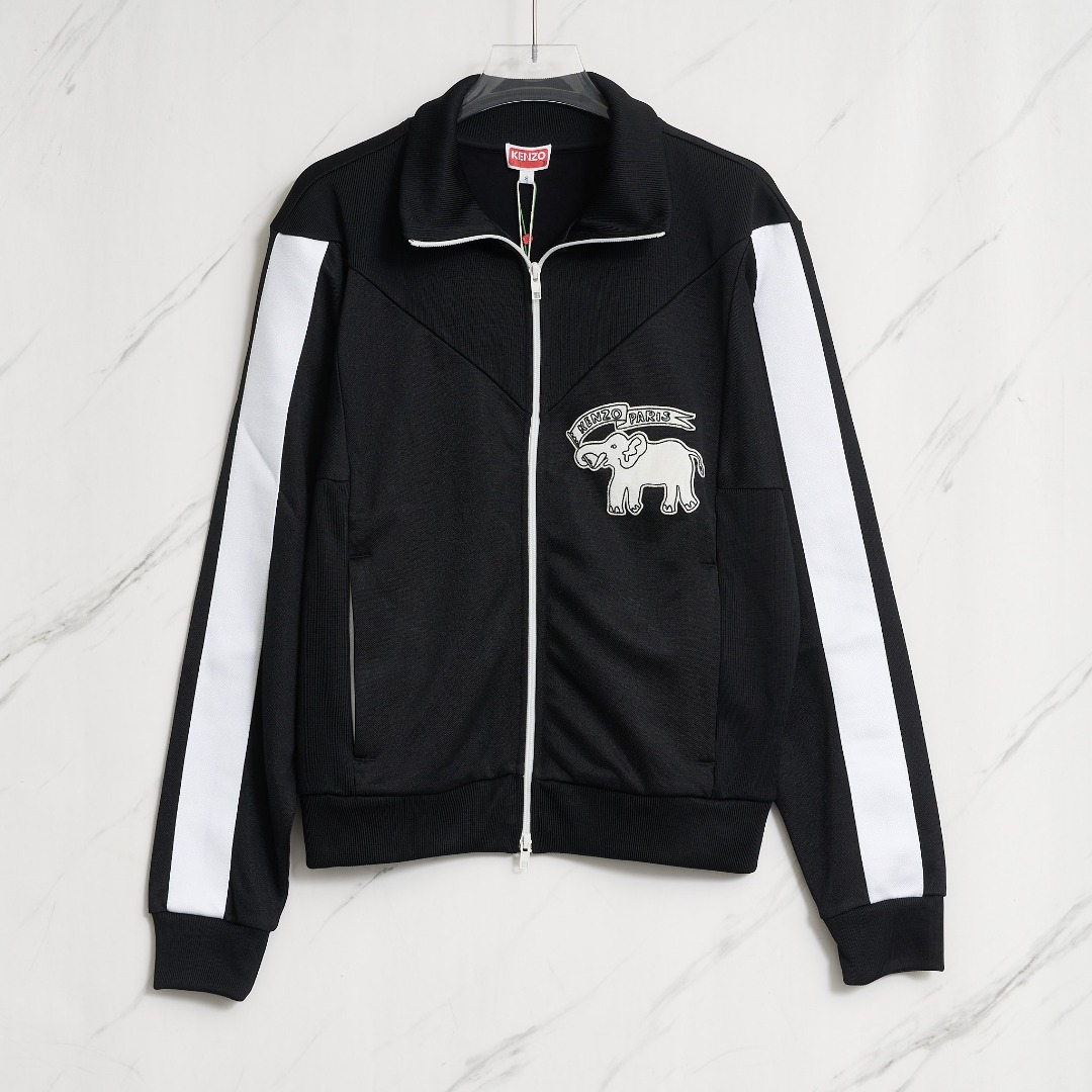 Kenzo林丹同款大象图案立领外套/KZBU00301