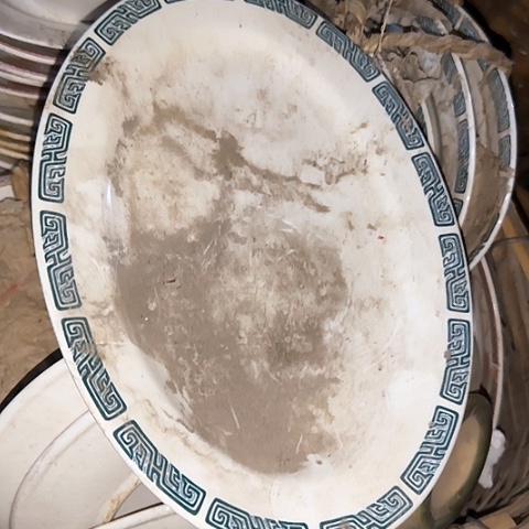 瓷片国营厂库存28.5厘米椭圆