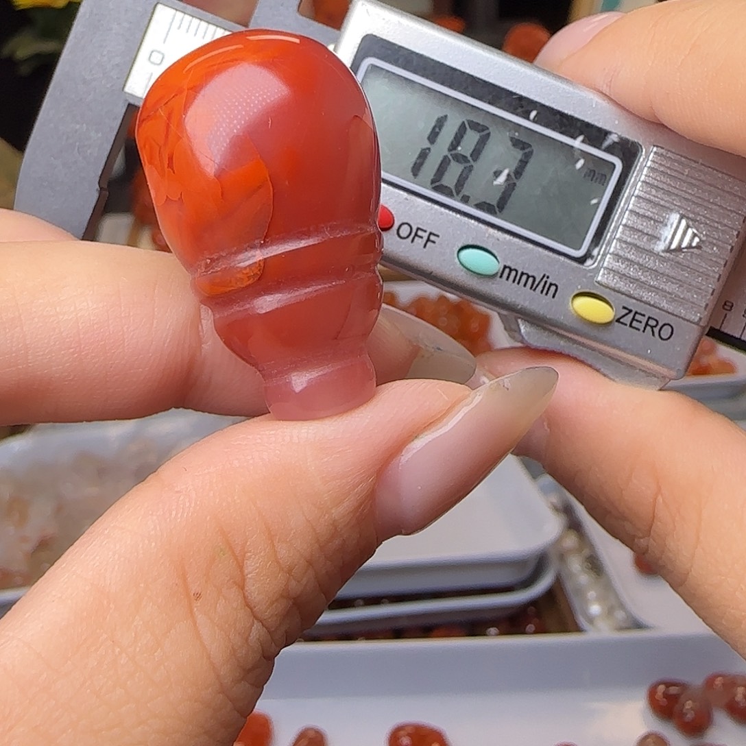 南红玛瑙未镶嵌吊坠(不含链)