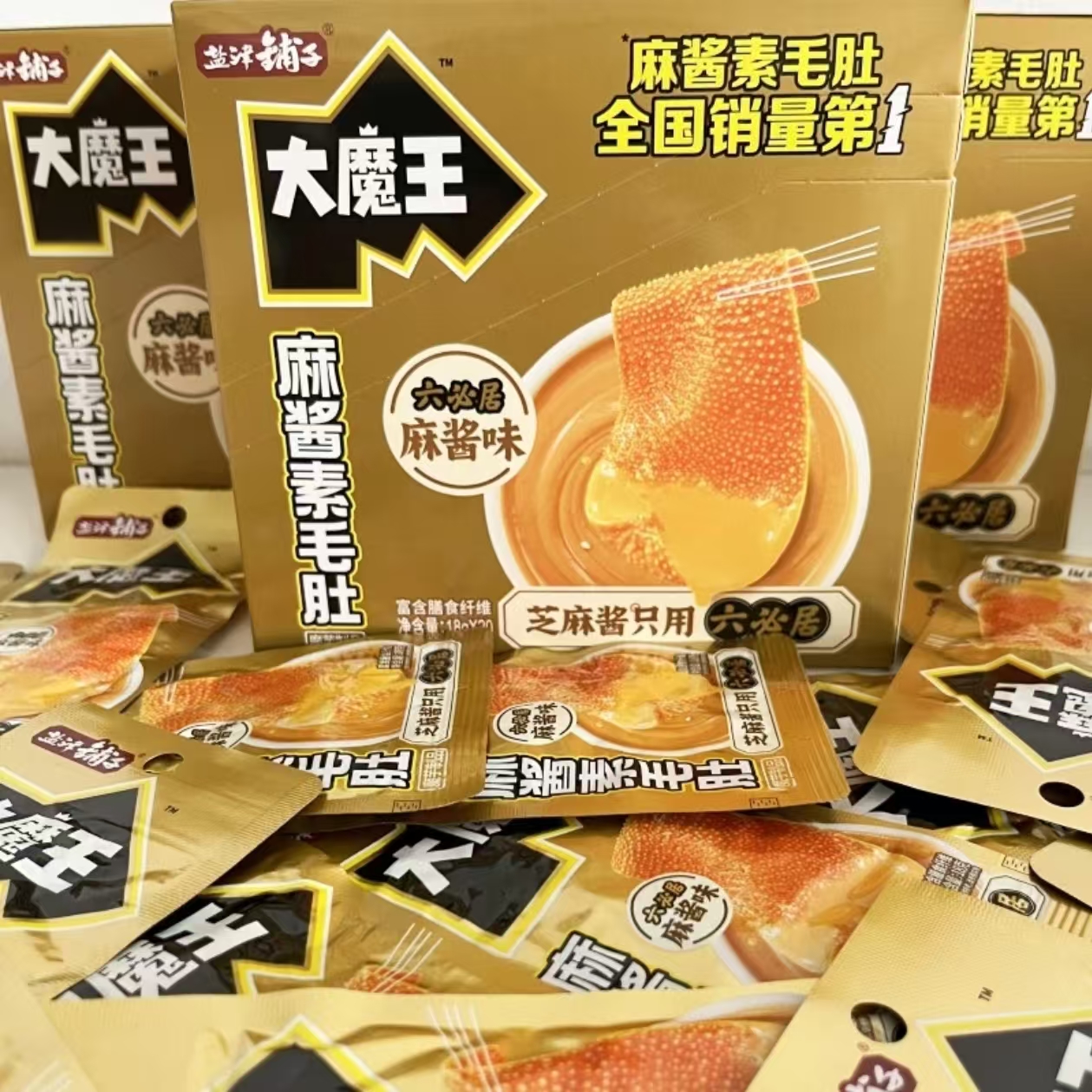 盐津铺子（19）麻酱香辣魔芋素火锅毛肚解馋休闲食品魔芋爽魔芋丝