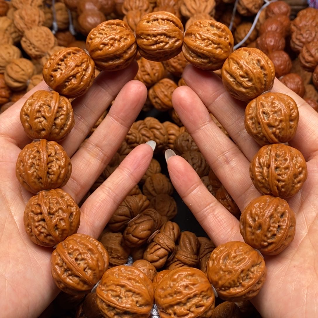 桃核手串粗筋八棱