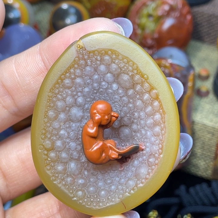 玛瑙/玉髓足银镶嵌珠宝奇石品质工艺新生