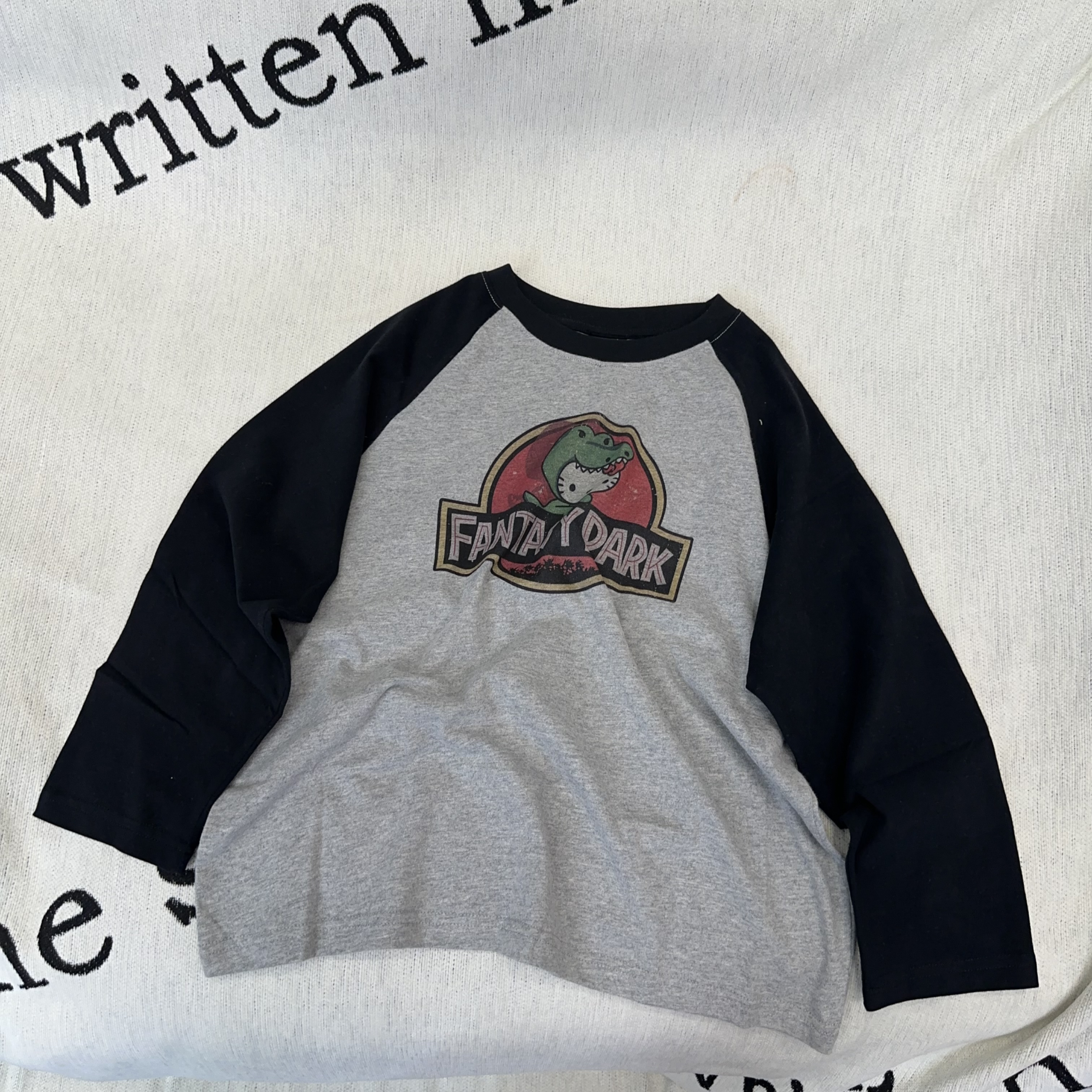 KM PERSONALITY 2025 新款秋季男童简潮长袖T恤 91628