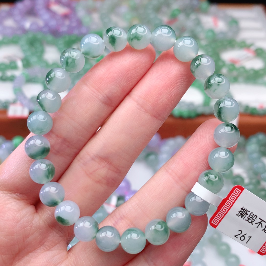翡翠手链未镶嵌翡翠7.5mm