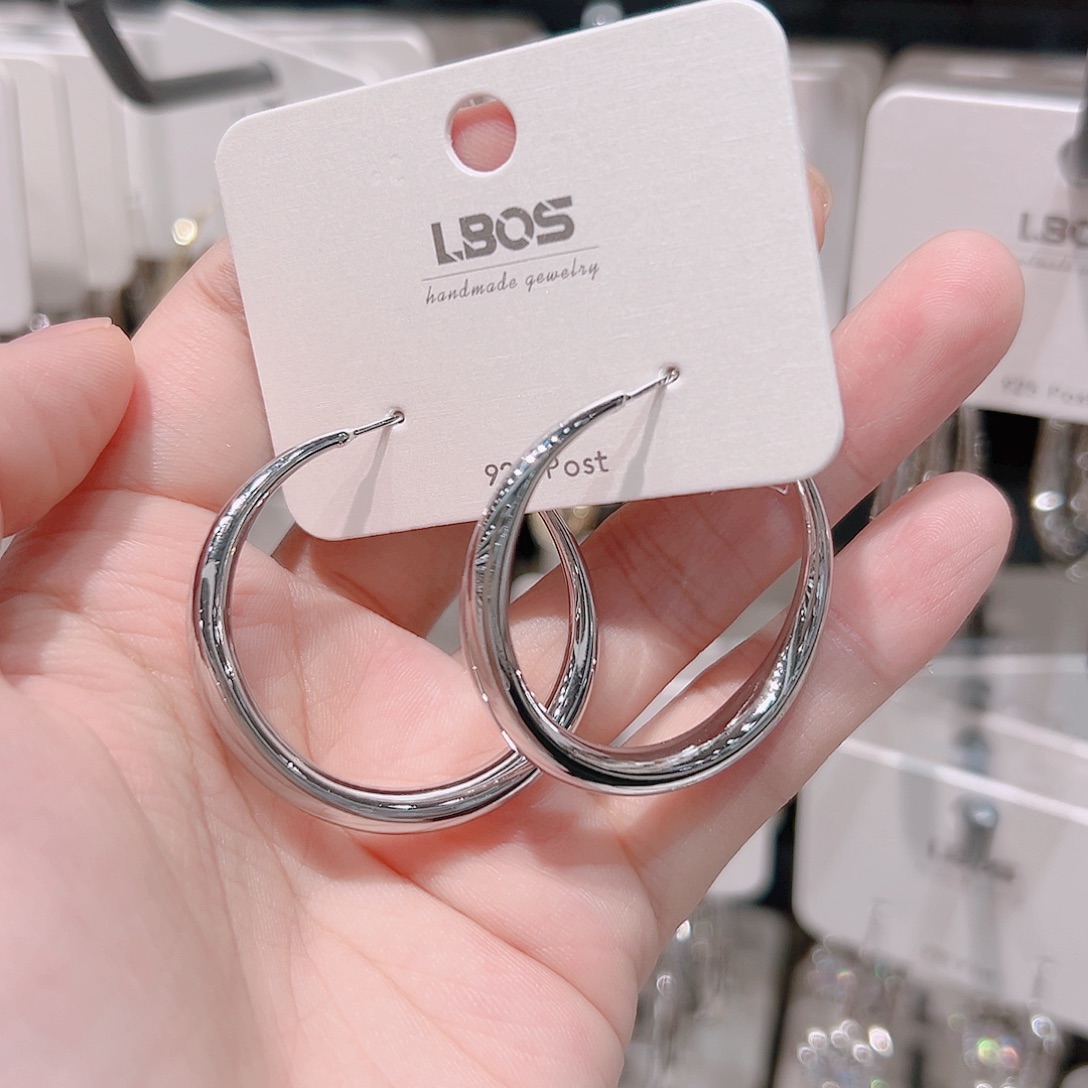 锆石纯铜合金耳环