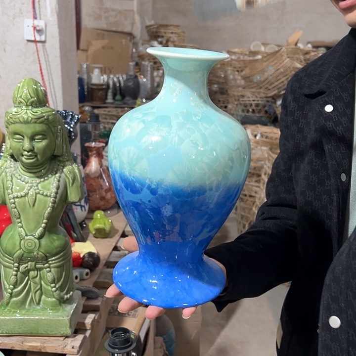 瓶高度29厘米口径4厘米微瑕捡漏底孔