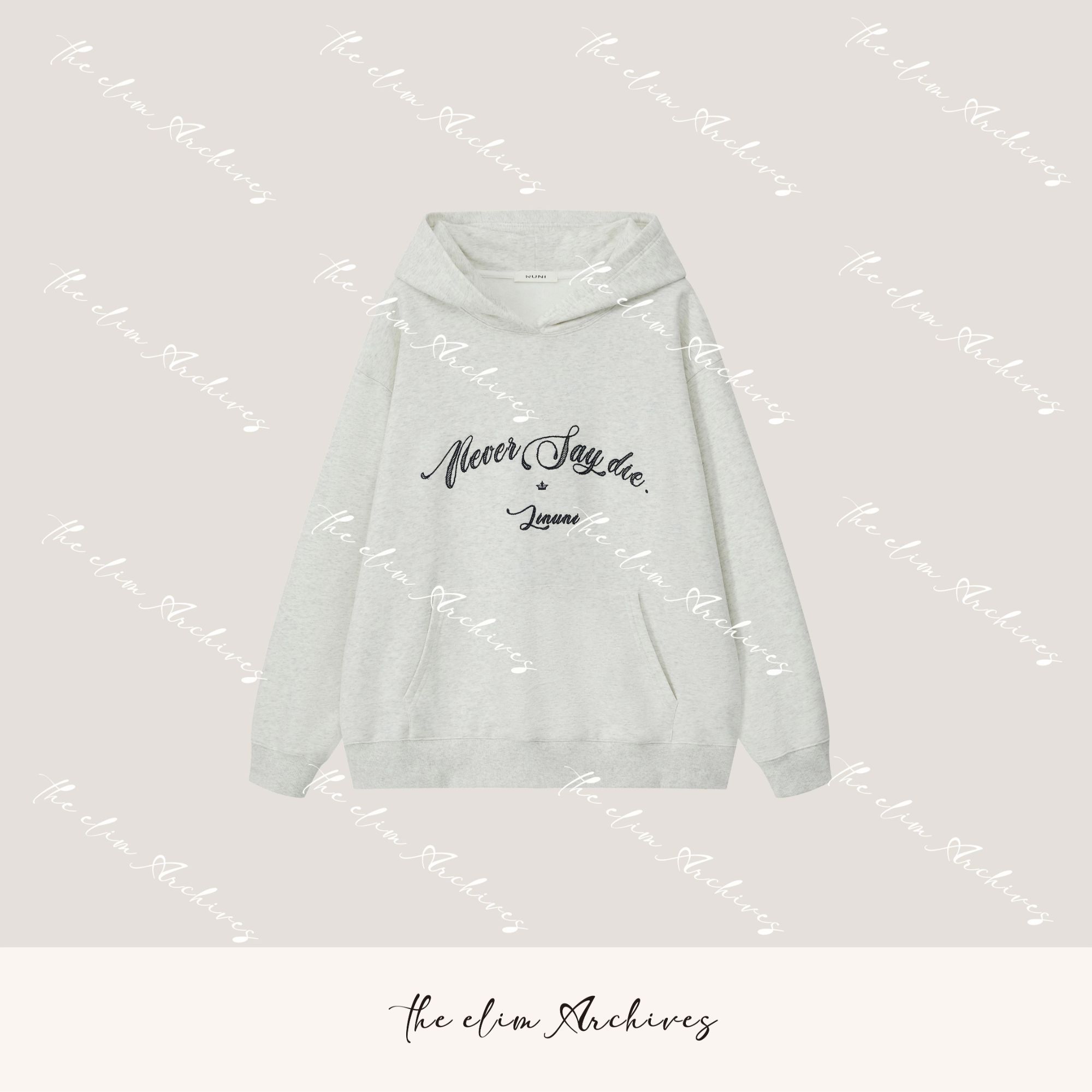 【以琳档案】 “一个名字”高端定制双刺绣水工艺卫衣#KK190