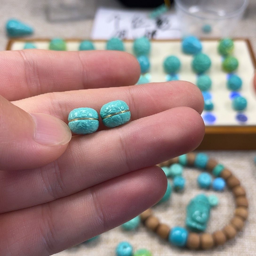 原生态湖北松配饰，直径9