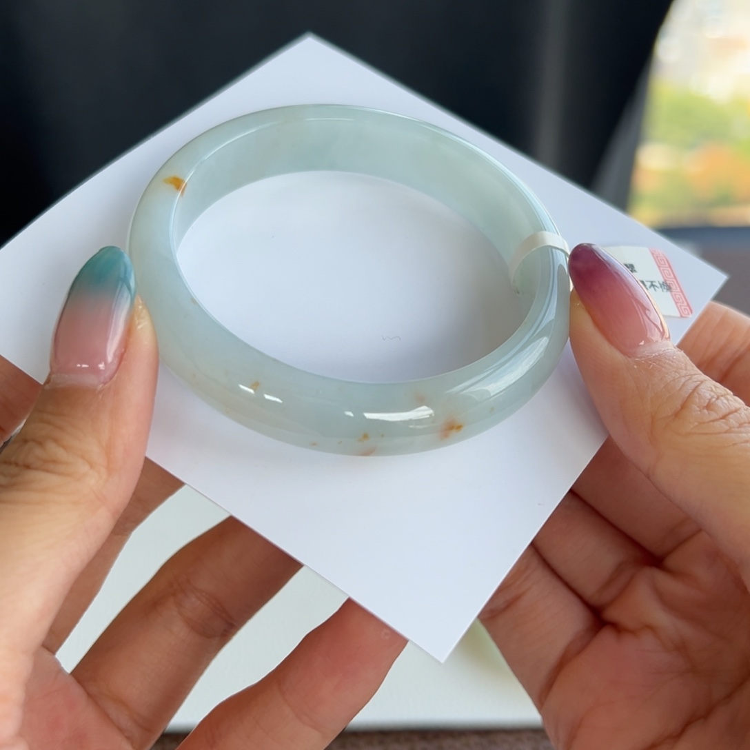 翡翠未镶嵌手镯5号 54