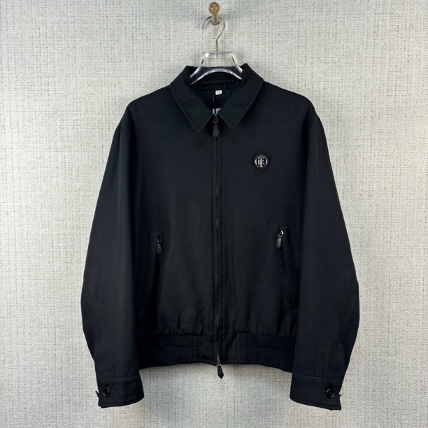 95新 BURBERRY/博柏利 专属标识立领长袖夹克外套/尺码56/9837