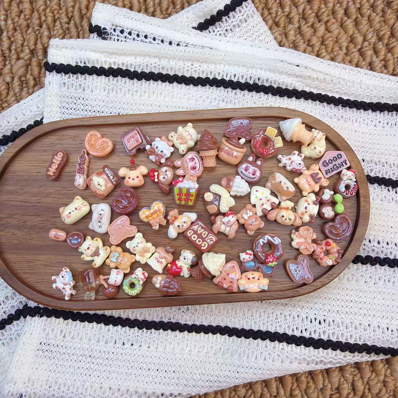 【想念色系】DIY树脂配件仿真食玩发夹奶油胶