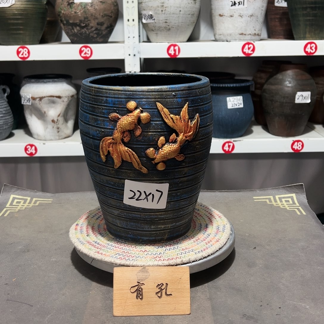 红陶26蓝色有孔有孔